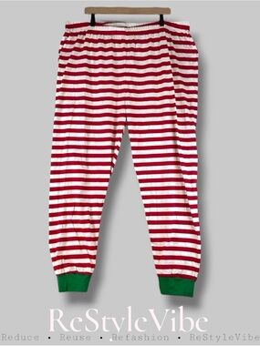 THE CHILDREN’S PLACE Men’s Adult Size XXL Pants Christmas Joggers Striped